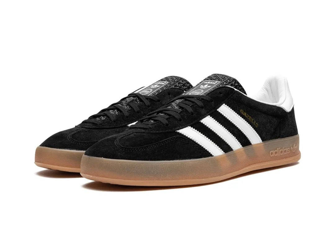 Adidas Gazelle Black White Gum - PLUGSNEAKRS