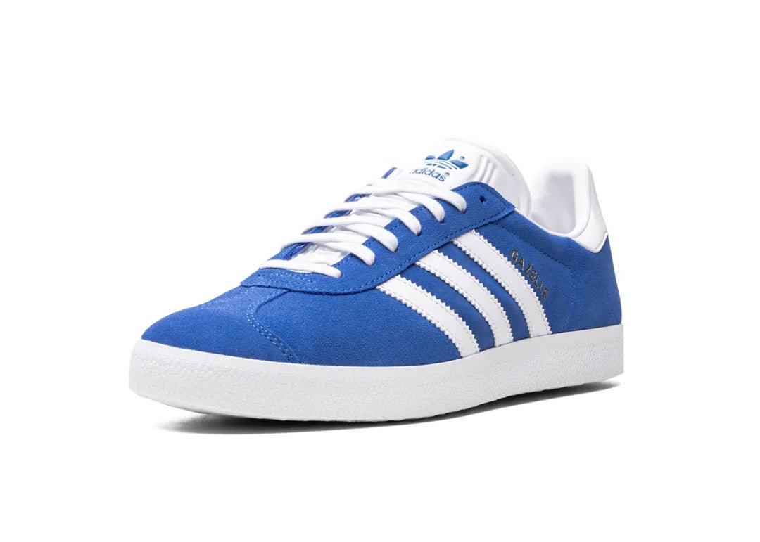 Adidas Gazelle Blue Cloud White Gold Metallic - PLUGSNEAKRS