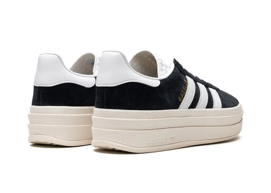 Adidas Gazelle Bold Core Black White - PLUGSNEAKRS