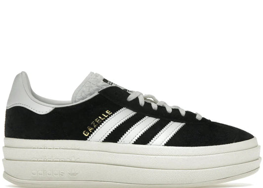 Adidas Gazelle Bold Core Black White - PLUGSNEAKRS