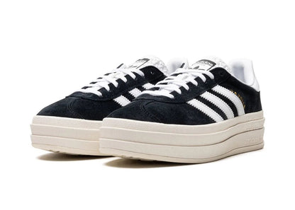 Adidas Gazelle Bold Core Black White - PLUGSNEAKRS