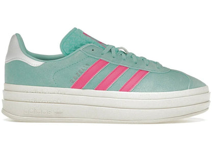 Adidas Gazelle Bold Flash Aqua Lucid Pink - PLUGSNEAKRS