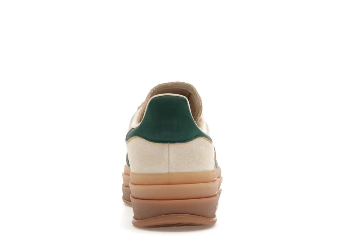 Adidas Gazelle Bold Magic Beige Collegiate Green - PLUGSNEAKRS