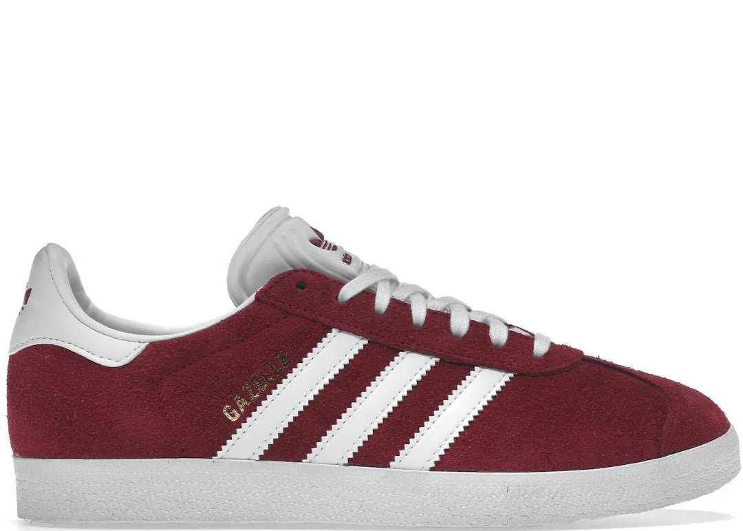 Adidas Gazelle Collegiate Burgundy White - PLUGSNEAKRS