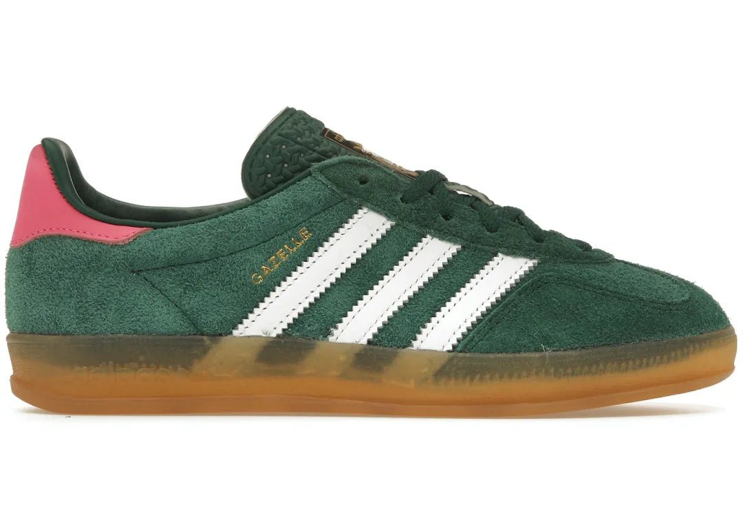 Adidas Gazelle Indoor Collegiate Green Lucid Pink - PLUGSNEAKRS