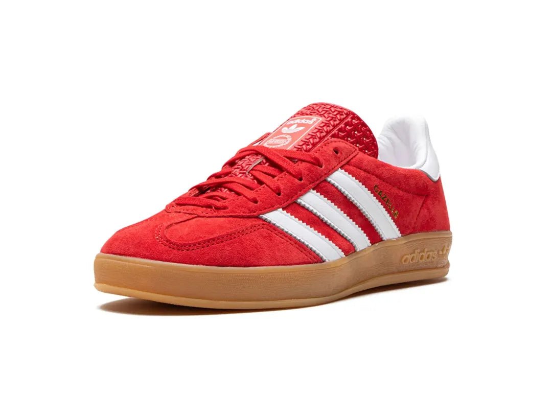 Adidas Gazelle Scarlet Cloud White - PLUGSNEAKRS