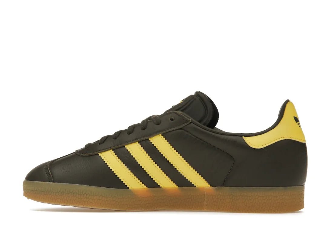 Adidas Gazelle Shadow Olive Yellow Gum - PLUGSNEAKRS