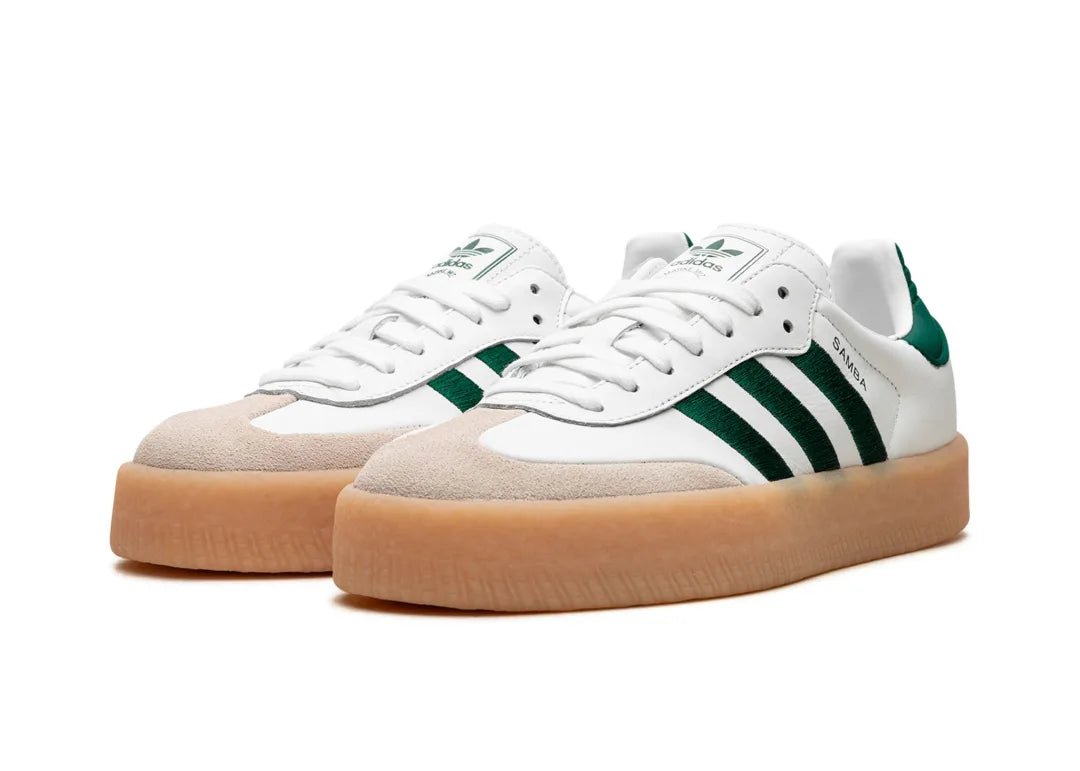 Adidas Sambae White Collegiate Green Gum - PLUGSNEAKRS