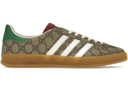 Adidas x Gucci Gazelle Beige GG Monogram - PLUGSNEAKRS