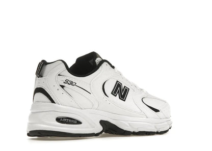 New Balance 530 White Black Leather - PLUGSNEAKRS