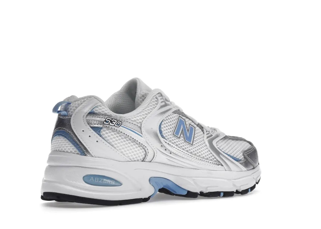 New Balance 530 White Carolina Blue - PLUGSNEAKRS