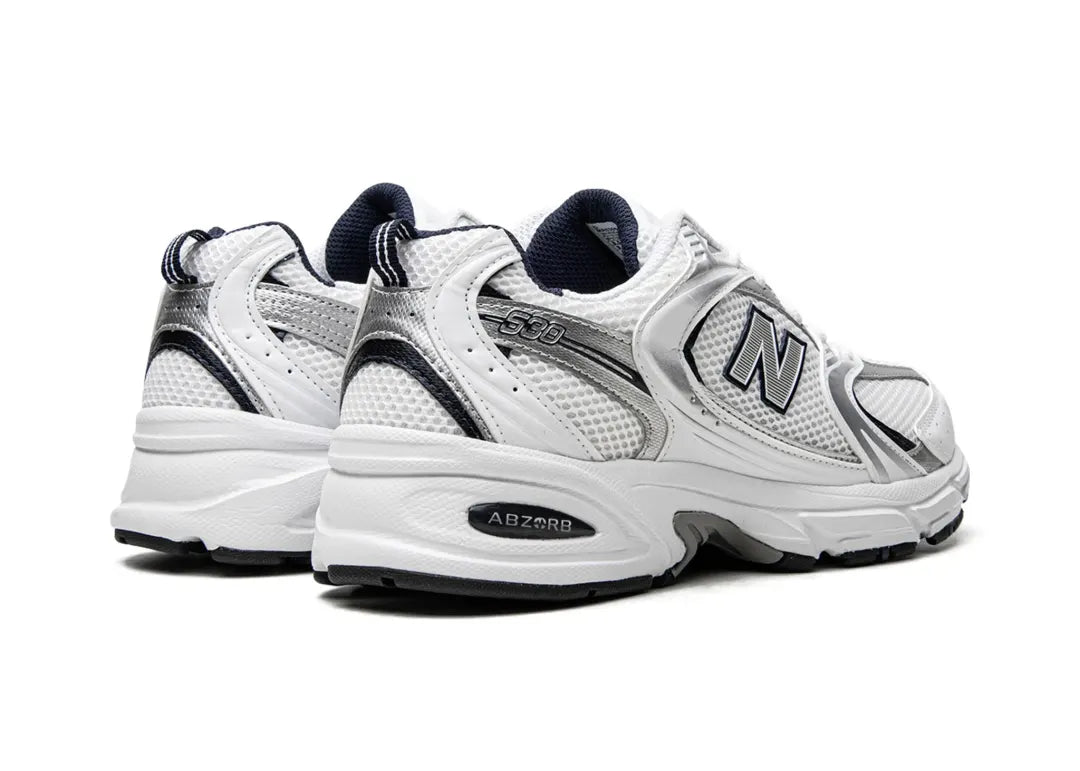 New Balance 530 White Silver Navy - PLUGSNEAKRS