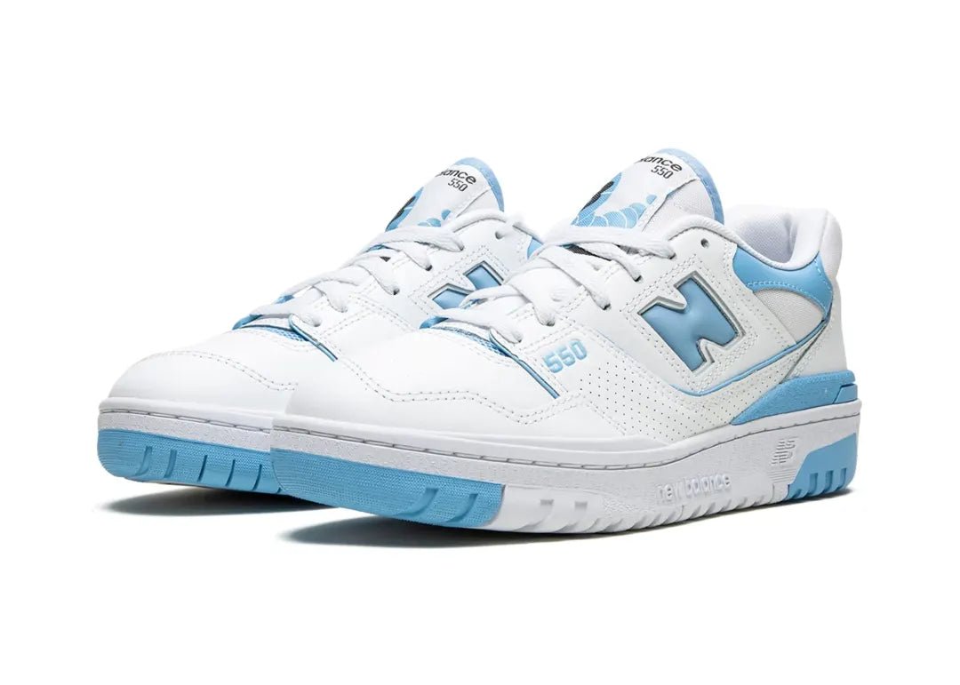 New Balance 550 UNC White Dusk Blue - PLUGSNEAKRS