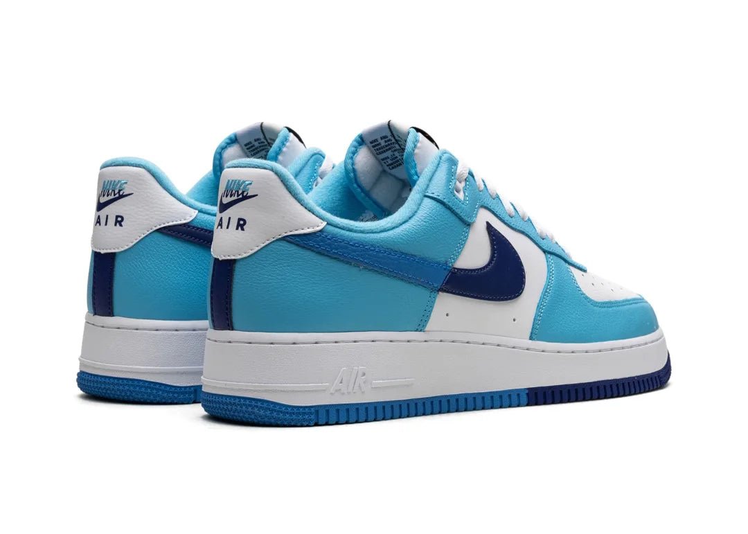 Nike Air Force 1 Low '07 LV8 Split Light Photo Blue Deep Royal - PLUGSNEAKRS