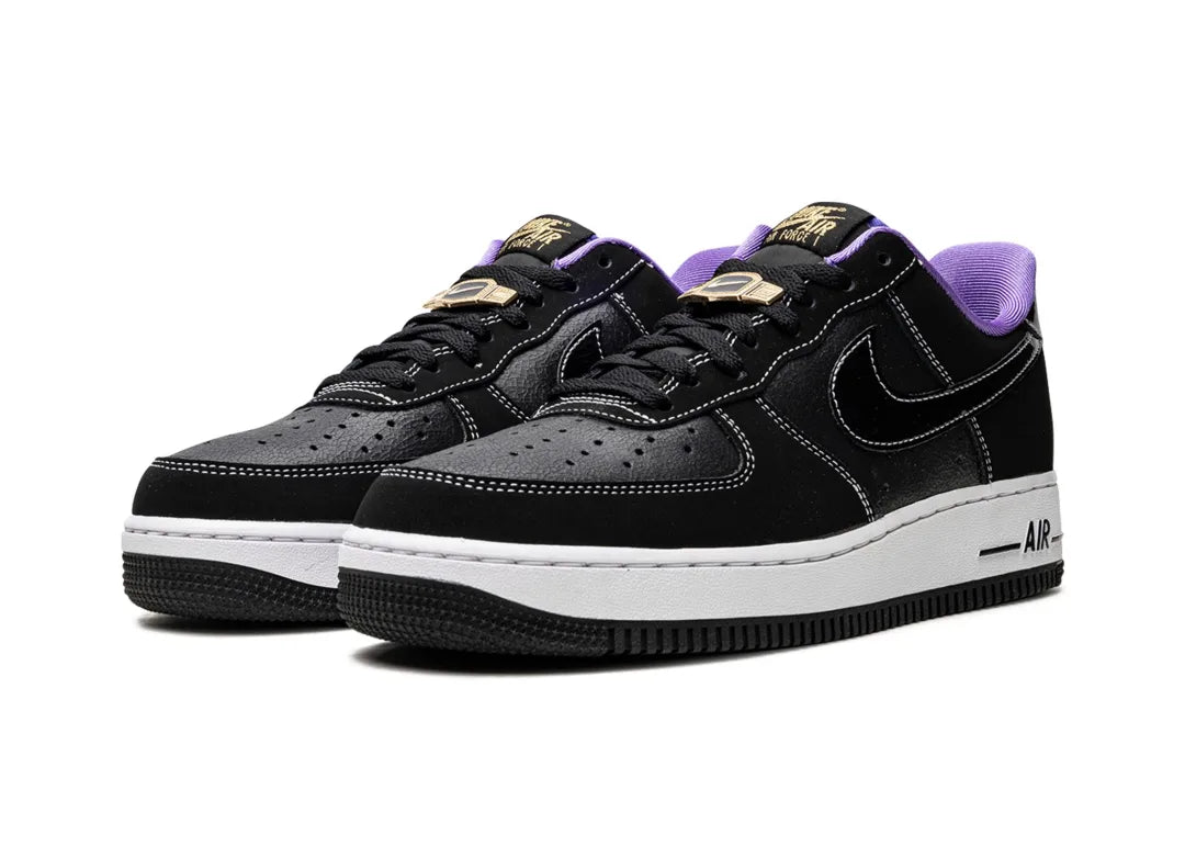 Nike Air Force 1 Low '07 LV8 World Champ Black Purple - PLUGSNEAKRS