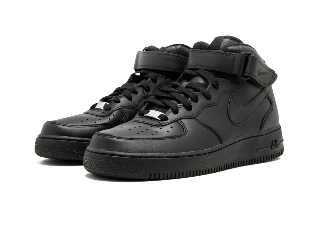 Nike Air Force 1 Mid '07 Black - PLUGSNEAKRS