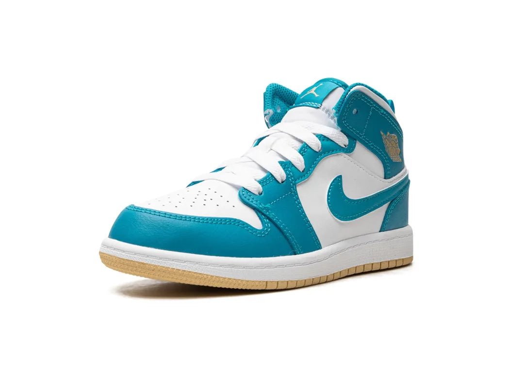 Nike Air Jordan 1 Mid Aquatone (PS) - PLUGSNEAKRS