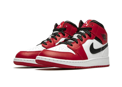 Nike Air Jordan 1 Mid Chicago (GS) - PLUGSNEAKRS