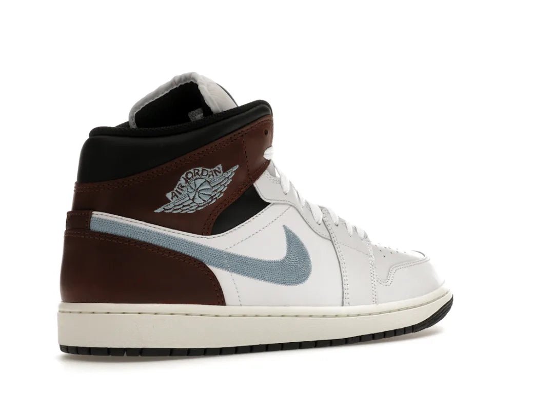 Nike Air Jordan 1 Mid SE Brown Blue Grey - PLUGSNEAKRS