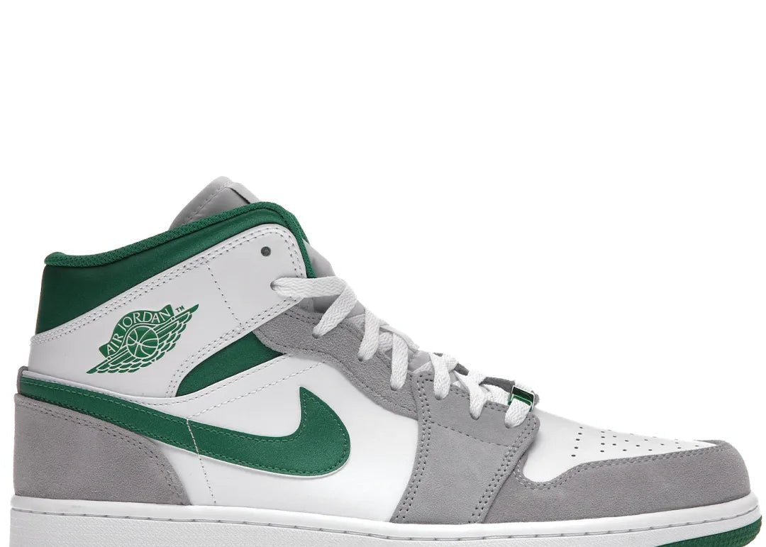 Nike Air Jordan 1 Mid SE Grey Green - PLUGSNEAKRS