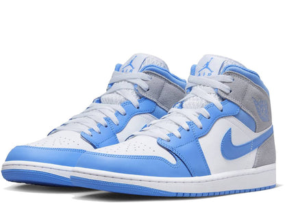 Nike Air Jordan 1 Mid University Blue Grey - PLUGSNEAKRS