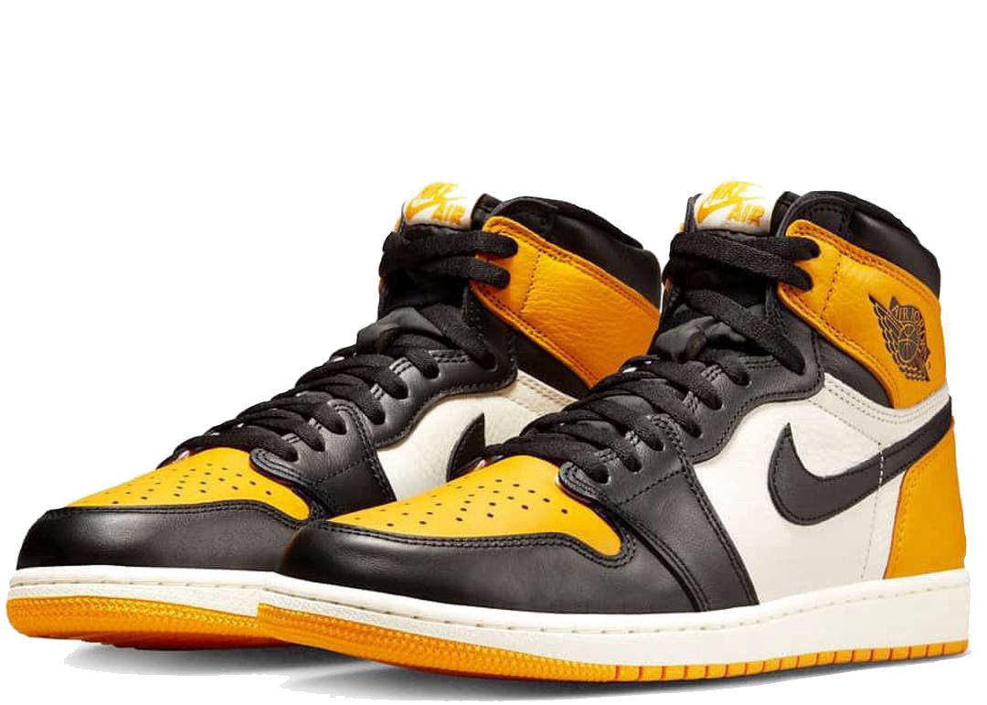 Nike Air Jordan 1 Retro High OG Yellow Toe Taxi - PLUGSNEAKRS