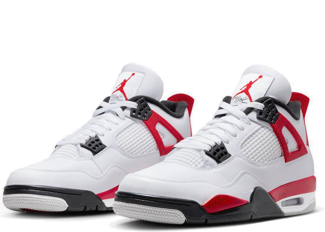 Nike Air Jordan 4 Retro Red Cement - PLUGSNEAKRS