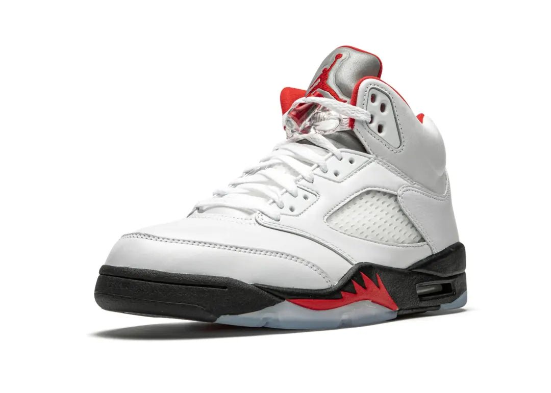 Nike Air Jordan 5 Retro Fire Red Silver Tongue