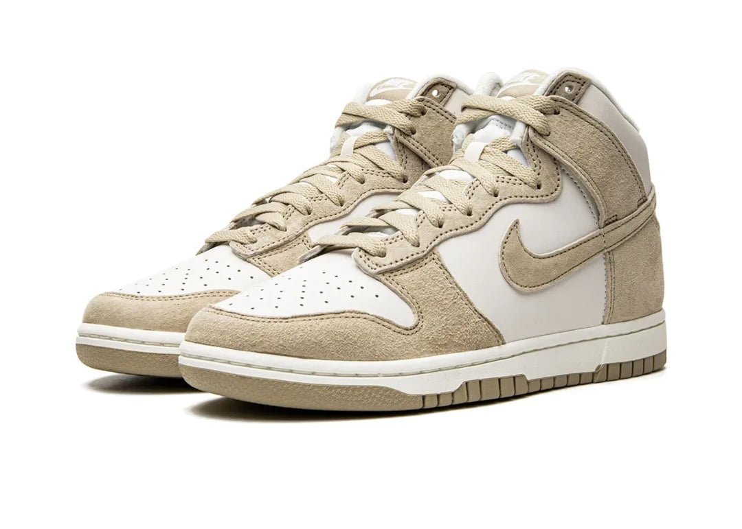 Nike Dunk High Tan Suede White