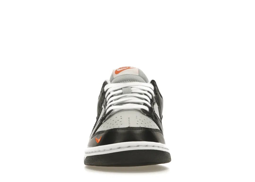 Nike Dunk Low Black Total Orange Mini Swoosh