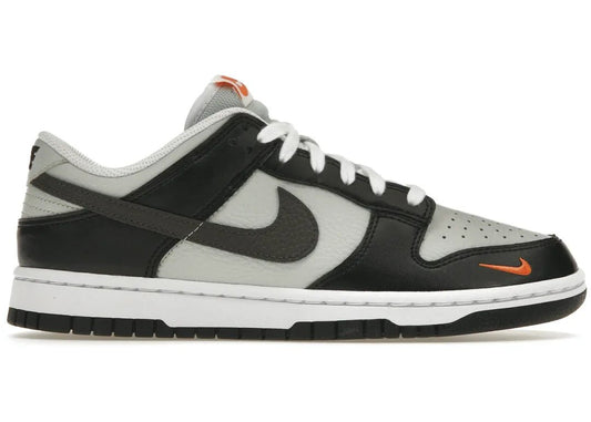 Nike Dunk Low Black Total Orange Mini Swoosh