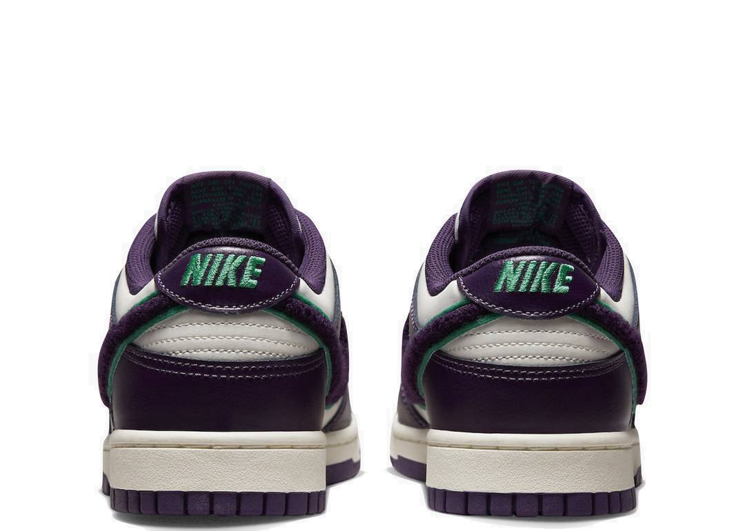 Nike Dunk Low Chenille Swoosh Sail Grand Violet