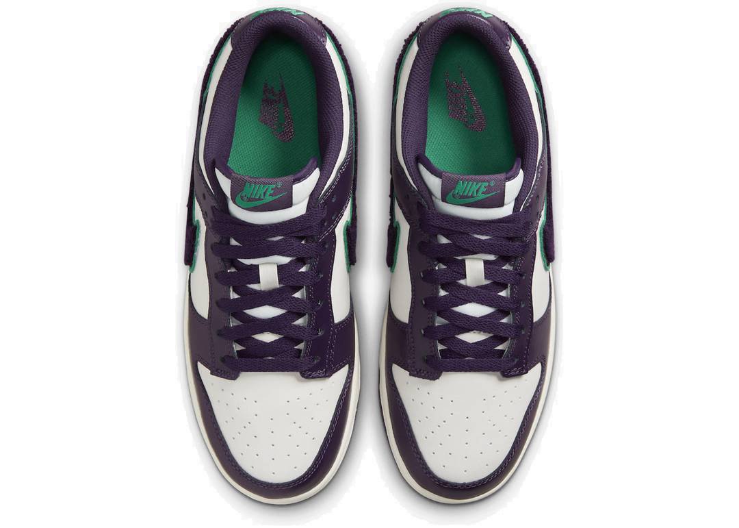 Nike Dunk Low Chenille Swoosh Sail Grand Violet