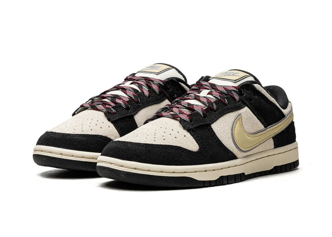 Nike Dunk Low LX Black Suede Team Gold - PLUGSNEAKRS