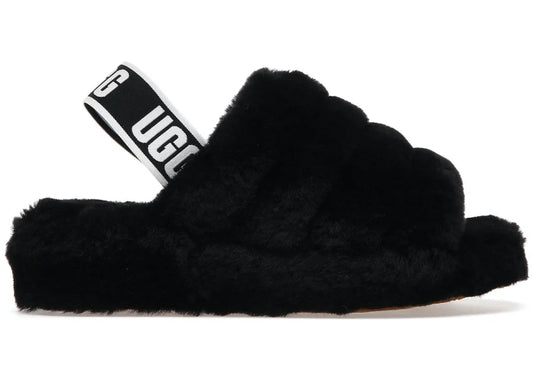 Sandalias UGG Fluff Yeah negras (mujer)